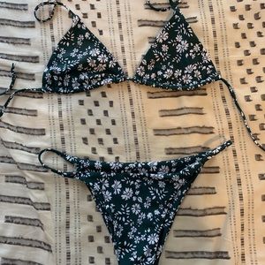 Shein Floral Triangle Bikini